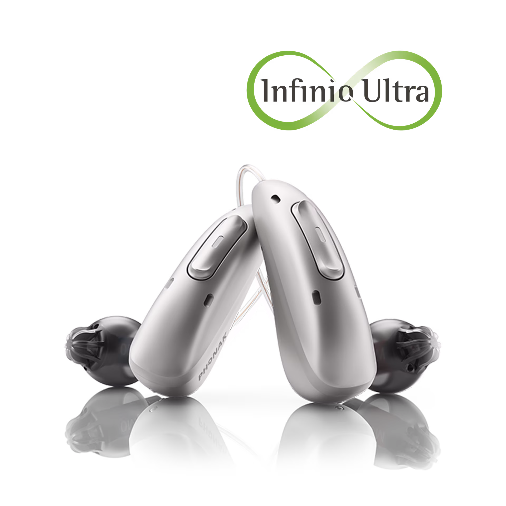 Pair of Phonak Audéo Infinio receiver-in-canal hearing aids